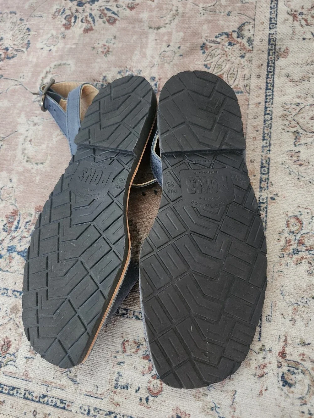 Pons Size 8 Blue With Ankle Strap